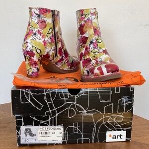 Art Bootie Women's Floral Ankle 40 from Spain excellent
